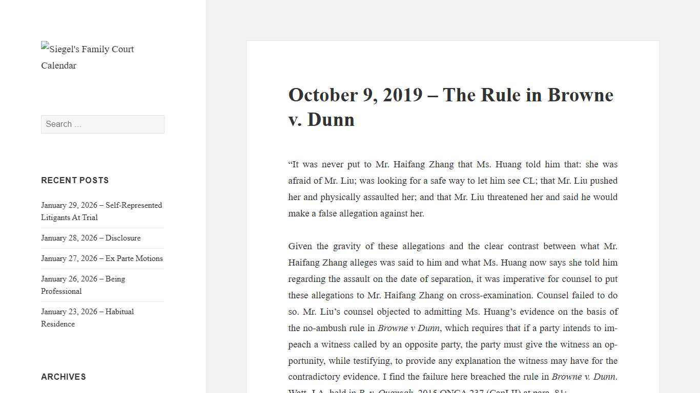 Siegel's Family Court Calendar – Page 157